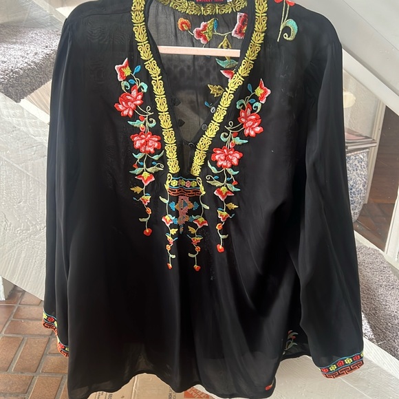 Johnny Was embroidered tunic top XXL - Picture 1 of 6